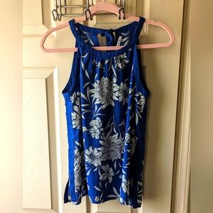 Women's Collective Concepts Rufio Tie Back Floral Sleeveless Halter Top Sz Small